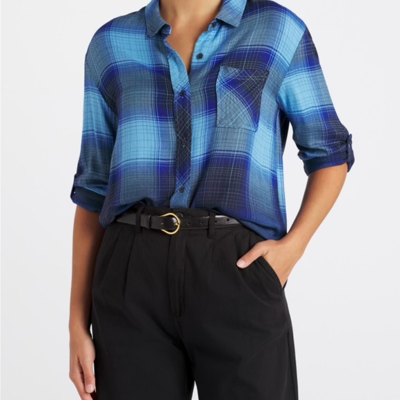 Threads 4 Thought Marlow Woven Button-Up Plaid Shirt - Picture 3 of 9